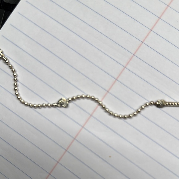 LAGOS Lariat Silver with Gold accents (Hearts and Arrows) Beaded Necklace - Picture 3 of 5